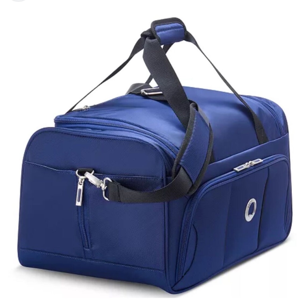 Delsey Optimax 20 CarryOn Duffle Bag Blue Bag Nwot
